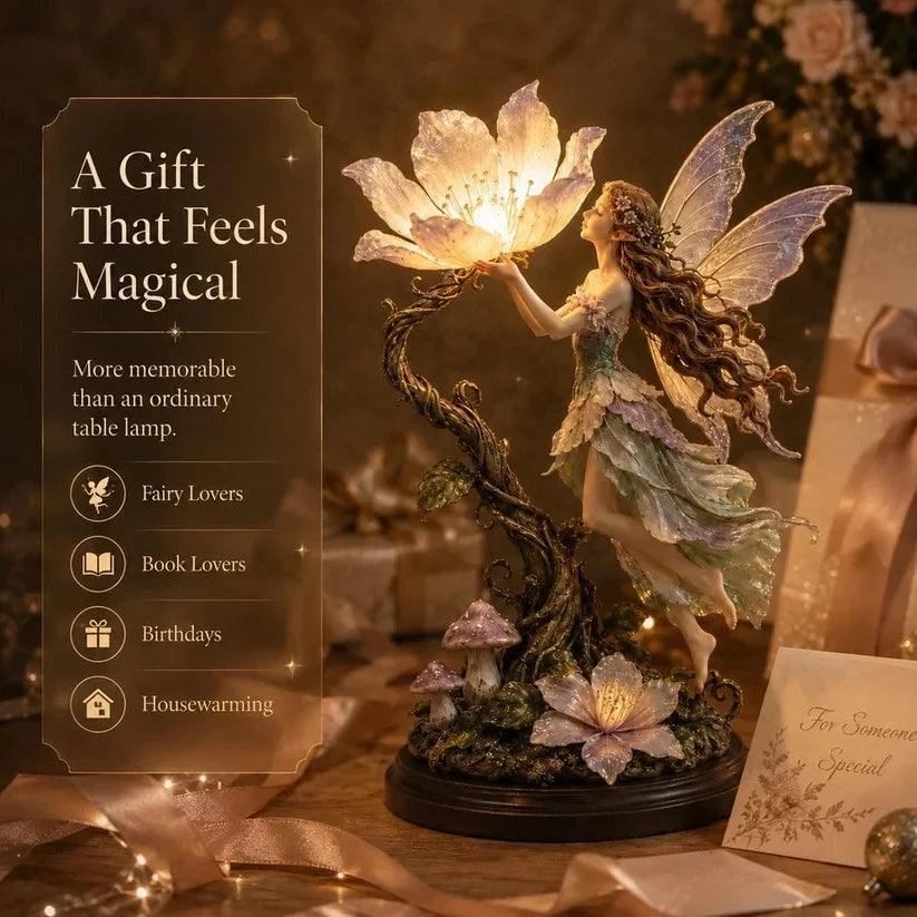 Fairy flower lamp styled as a meaningful gift