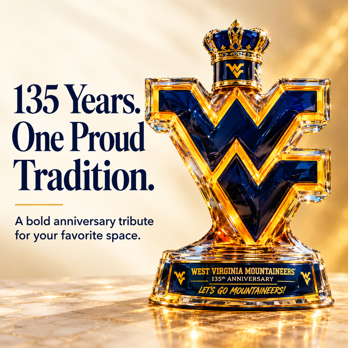 🏈135th Anniversary Whiskey Bottle