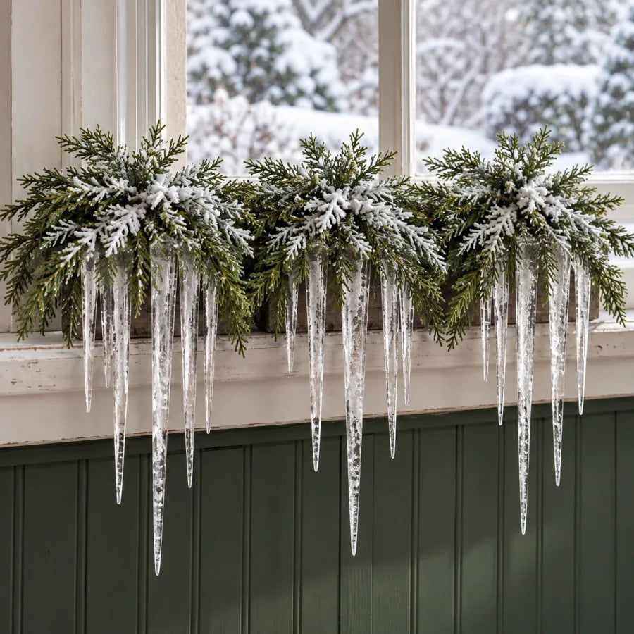 Winter accent in a home setting