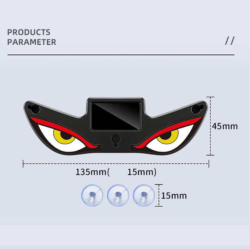 Solar Devil Eye LED Car Warning Light