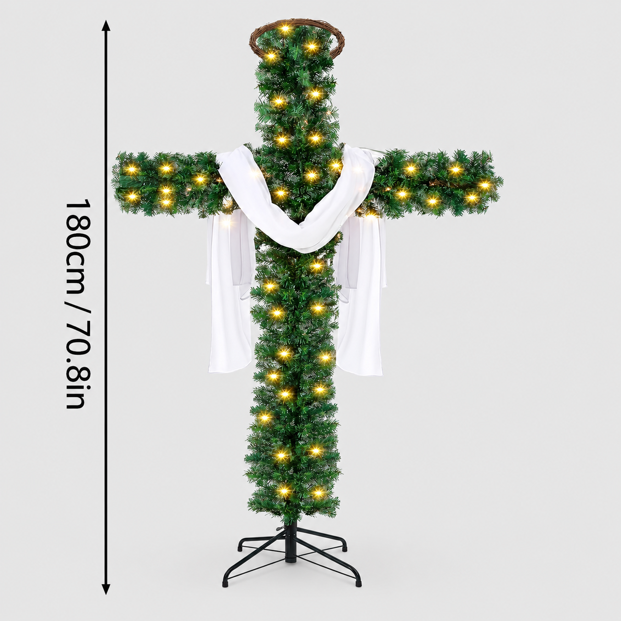 🎄 50% OFF 🙏 Lighted Christmas Cross – Meaningful Holiday Home Decor