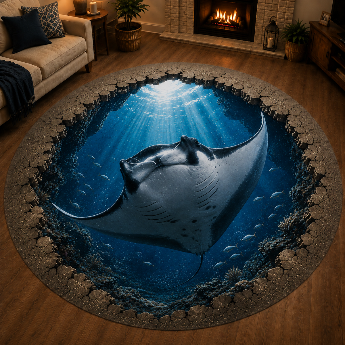 ✨🌊A Realistic 3D Ocean World Beneath Your Feet