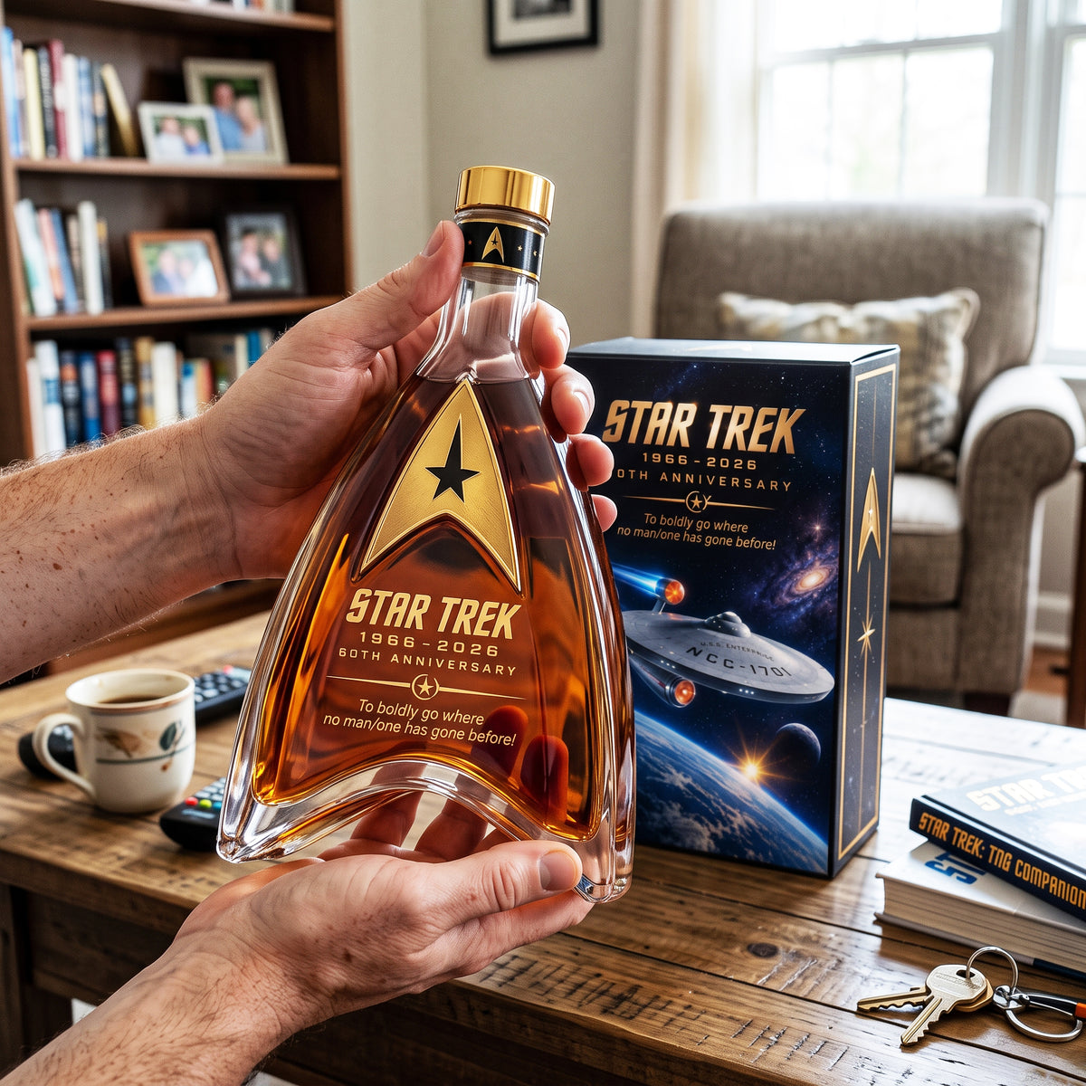 Star Trek 1966β2026 60th Anniversary Whiskey Bottle