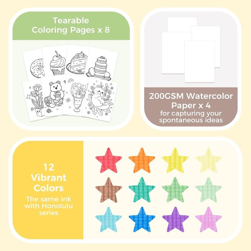 🎨 Beginner-Friendly Pocket Travel Coloring Kit | Complete Set with 12 Alcohol Markers, Coloring Book & Reusable Travel Case Included ✈️