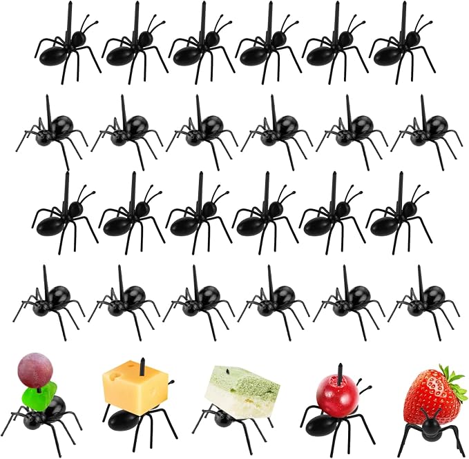 🐜🍓 Ant-Shaped Snack & Fruit Picks – Turn Every Bite Into a Playful Table Display