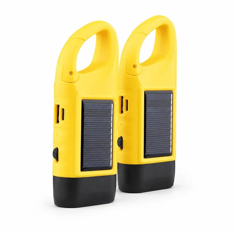 🔥HOT SALE🔥Solar Hand Crank Emergency Flashlights – USB-C Rechargeable Outdoor Lights