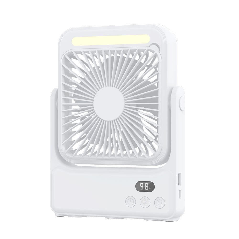 ⚡50% OFF TODAY🧲Rechargeable Magnetic Portable Fan With Light 🧊& Remote Control