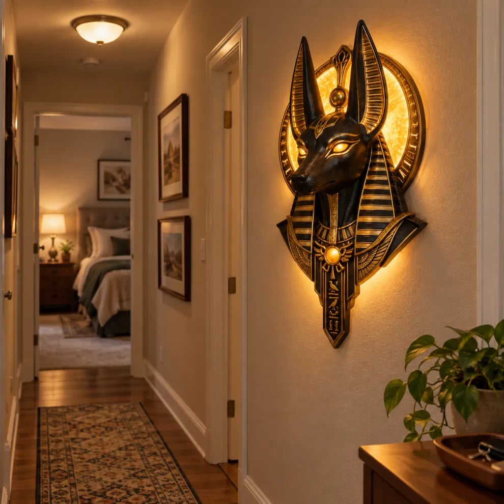 ☀️Anubis Guardian Wall Light – ANCIENT PRESENCE. MODERN GLOW