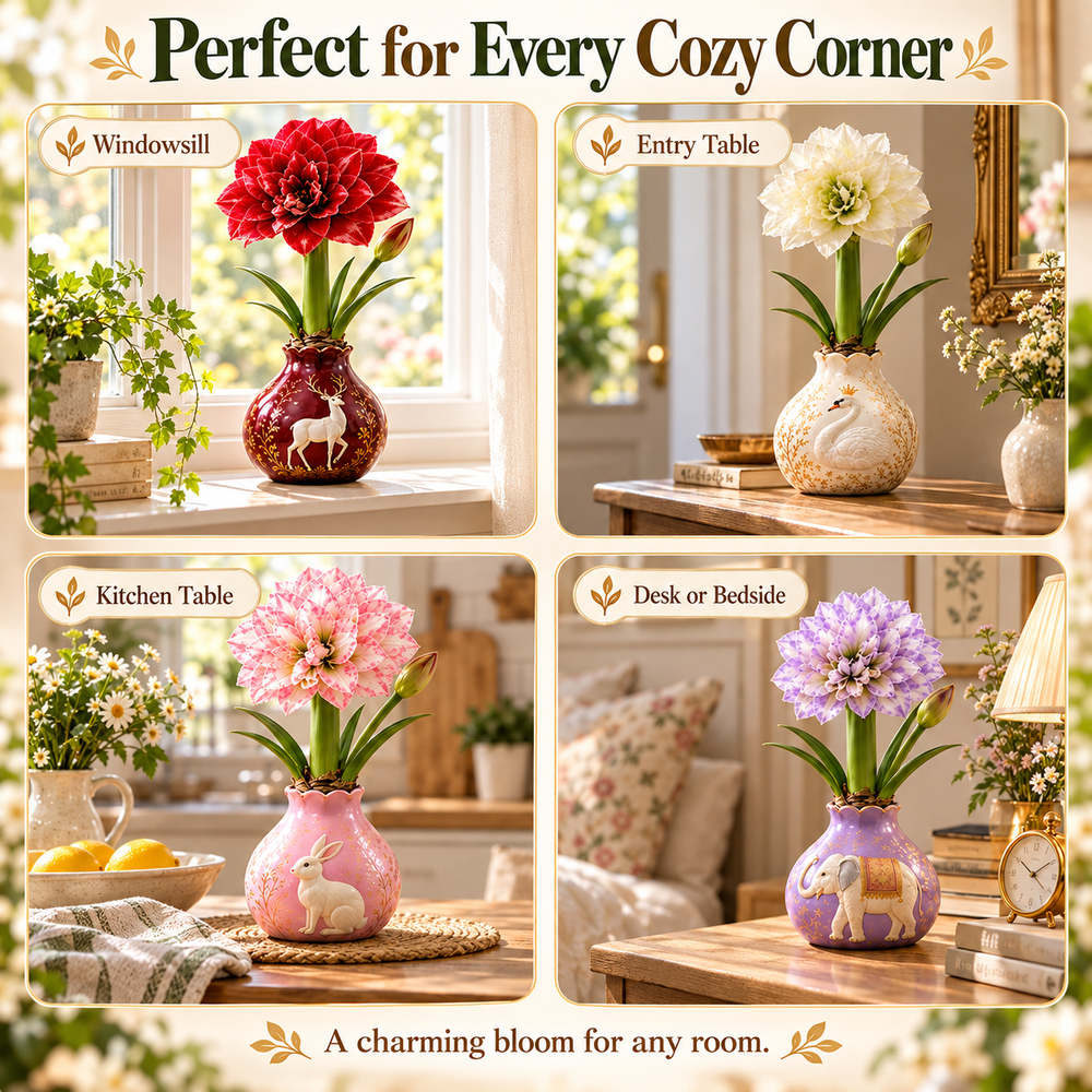 Four ideas for displaying blooming gift pots at home