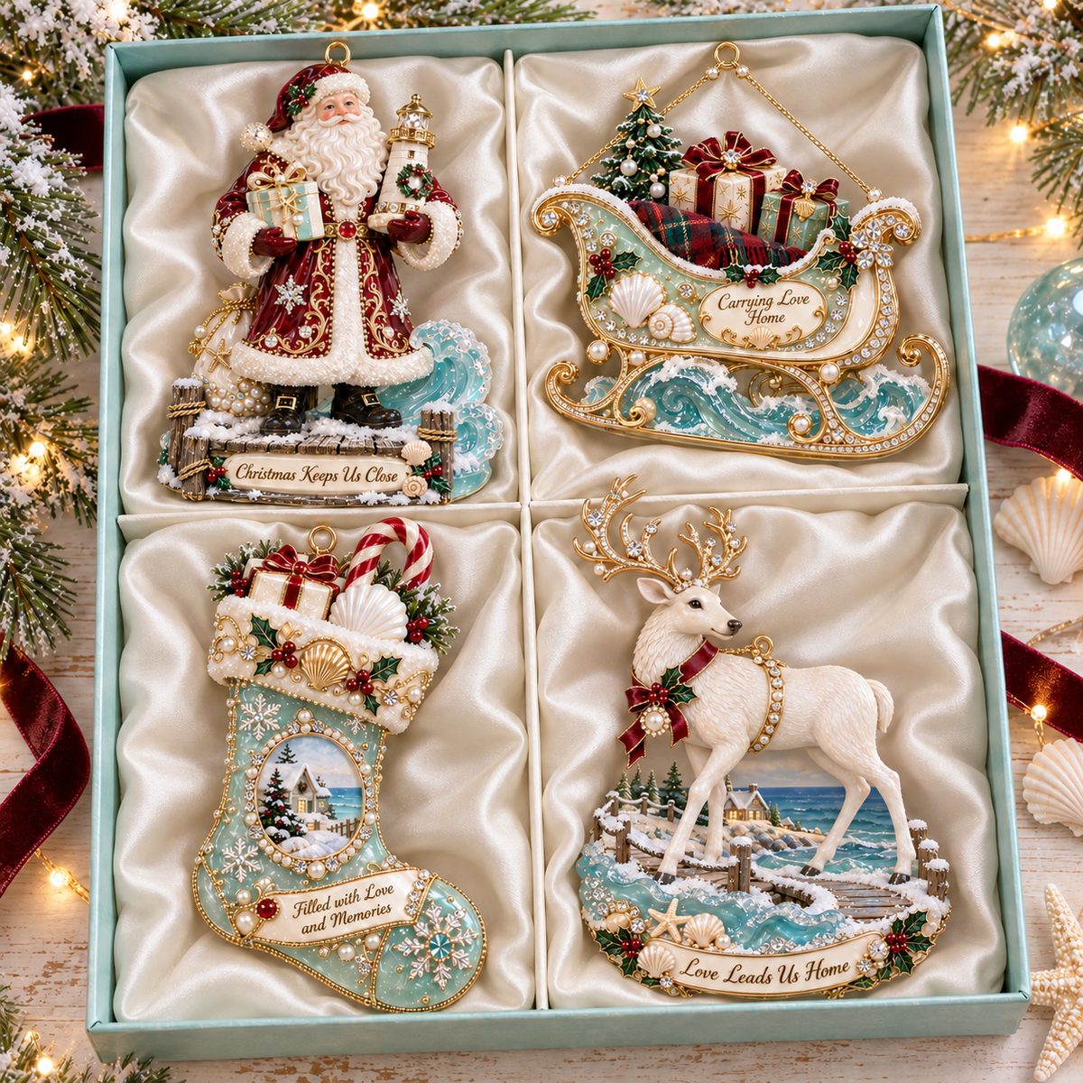 π
2026 Christmas Gift 50% Off--Coastal Christmas Magic Christmas tree ornaments