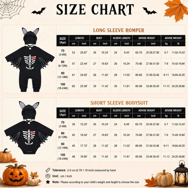 🎃🦇 Baby’s First Halloween Bat Romper – An Adorable Outfit for Little Spooky Memories
