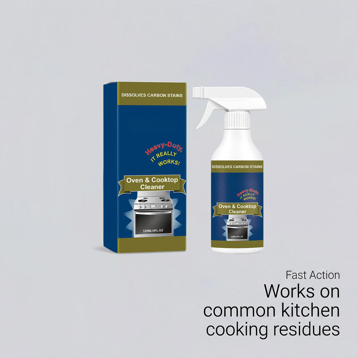 2 ×🍳Oven & Cooktop Cleaning Spray✨ Heavy‑duty Kitchen Degreaser For Burnt Carbon & Stubborn Grease Stains