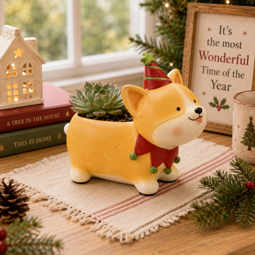 🌿Whimsical Christmas Animal Succulent Planters 🎁