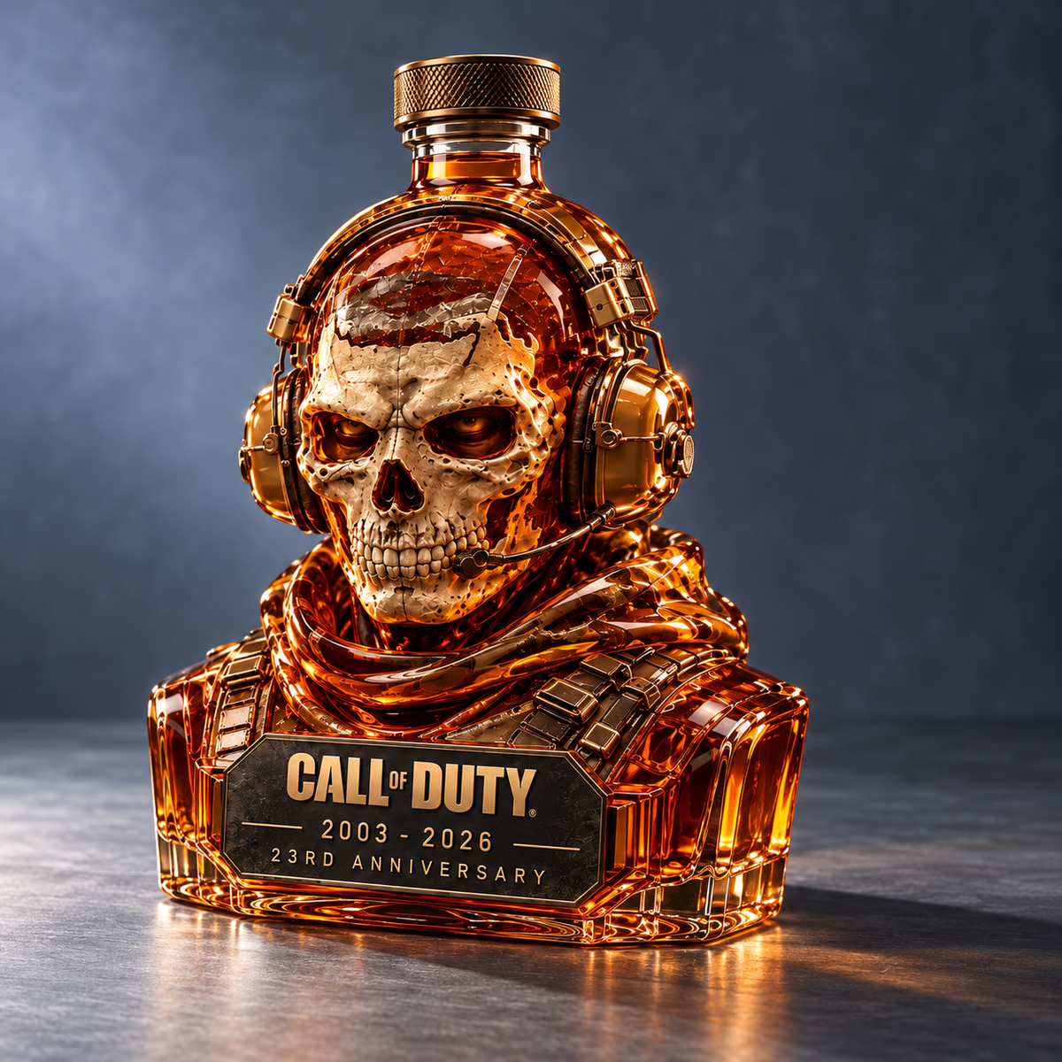 Call of Duty Ghost 23rd Anniversary Commemorative Whiskey Decanter