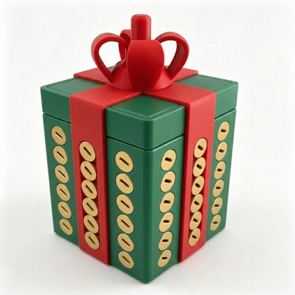 ⏳ Last Day 49% OFF – 😂 3D Printed Annoying Screw Gift Box | Puzzle-Style Prank Box with Hidden Gift Compartment for Birthdays, Christmas & White Elephant Gifts 🎁