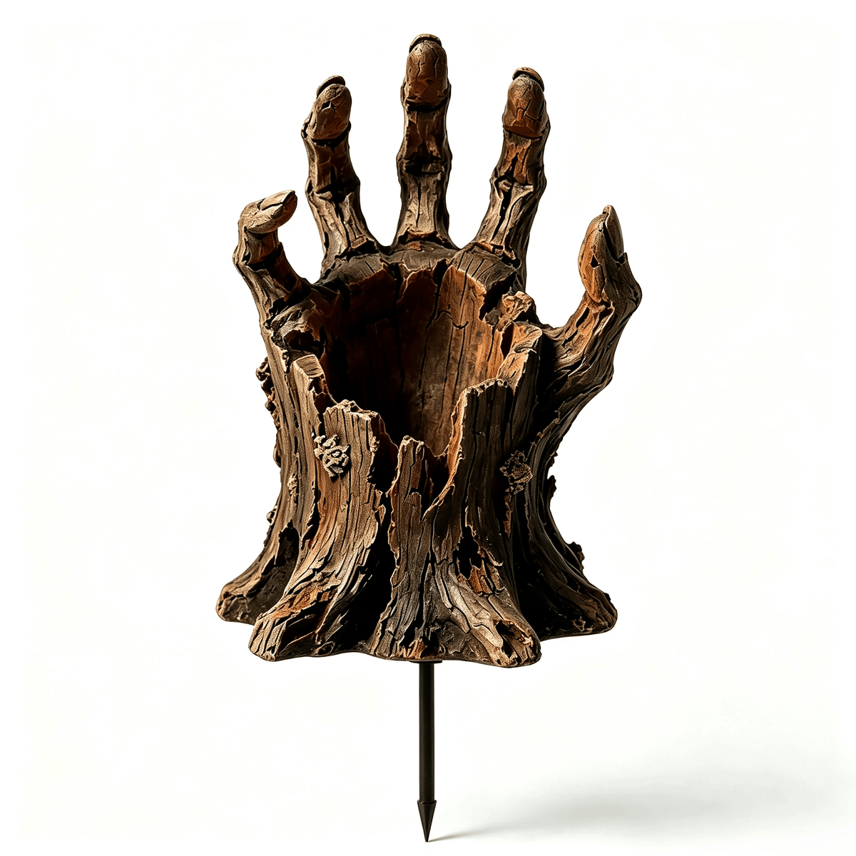 🎃🖐️ Creepy Graveyard Hand Stake – Rustic Halloween Garden & Planter Decor