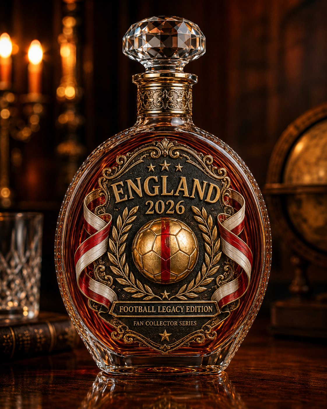 England Football Legacy Whiskey Decanter Set – Collector-Inspired Gift For Lifelong Fans