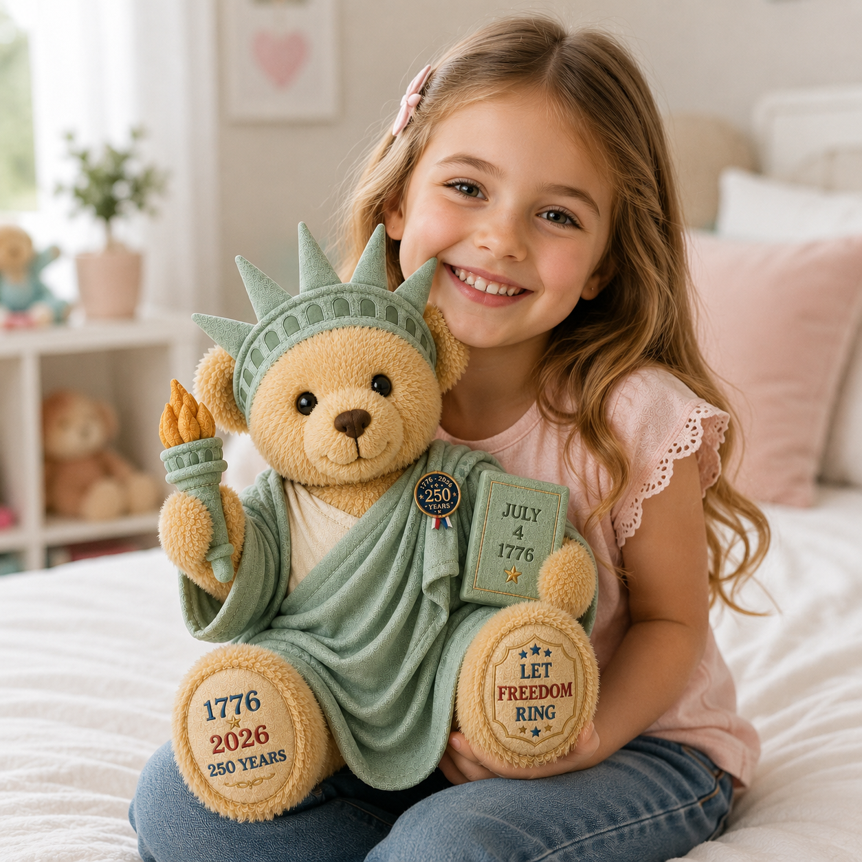 1776–2026 Liberty Legacy Teddy Bear – 250th Anniversary Commemorative Plush Keepsake