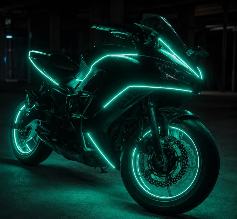 Motorcycle RGBIC Glow Kit – 5000+ Colors, Music Sync & App Control