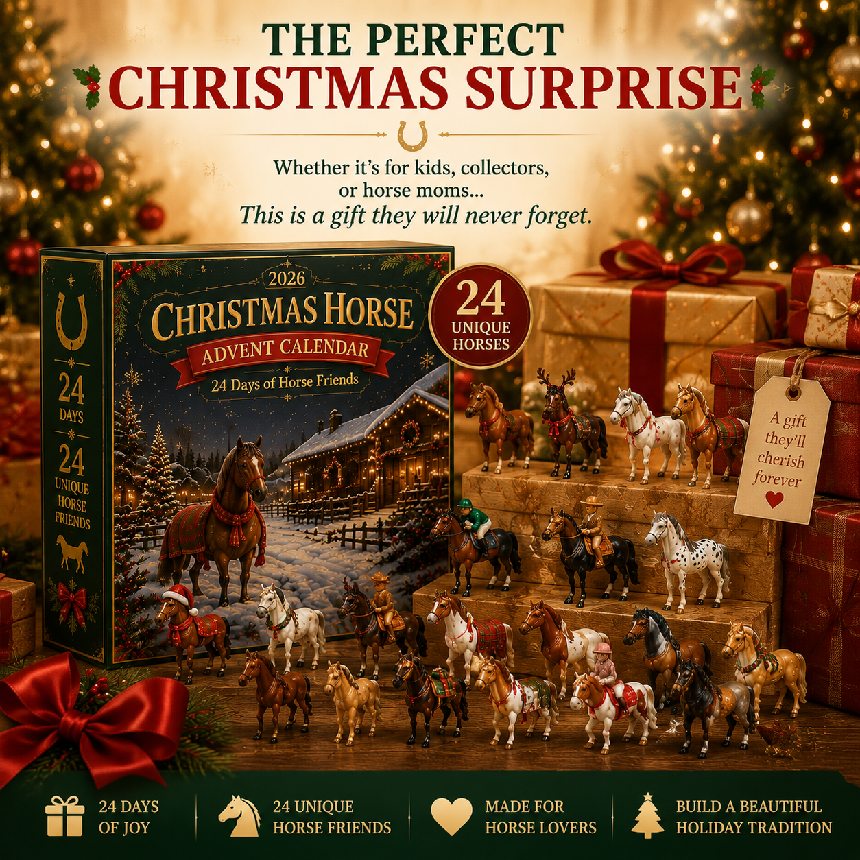 🐴 Christmas Horse Advent Calendar--24 Days of Horse Friends & Holiday Memories 🎄