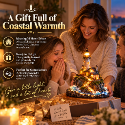 π Coastal Lighthouse Glow β Bring the Calm of the Shore Home β¨