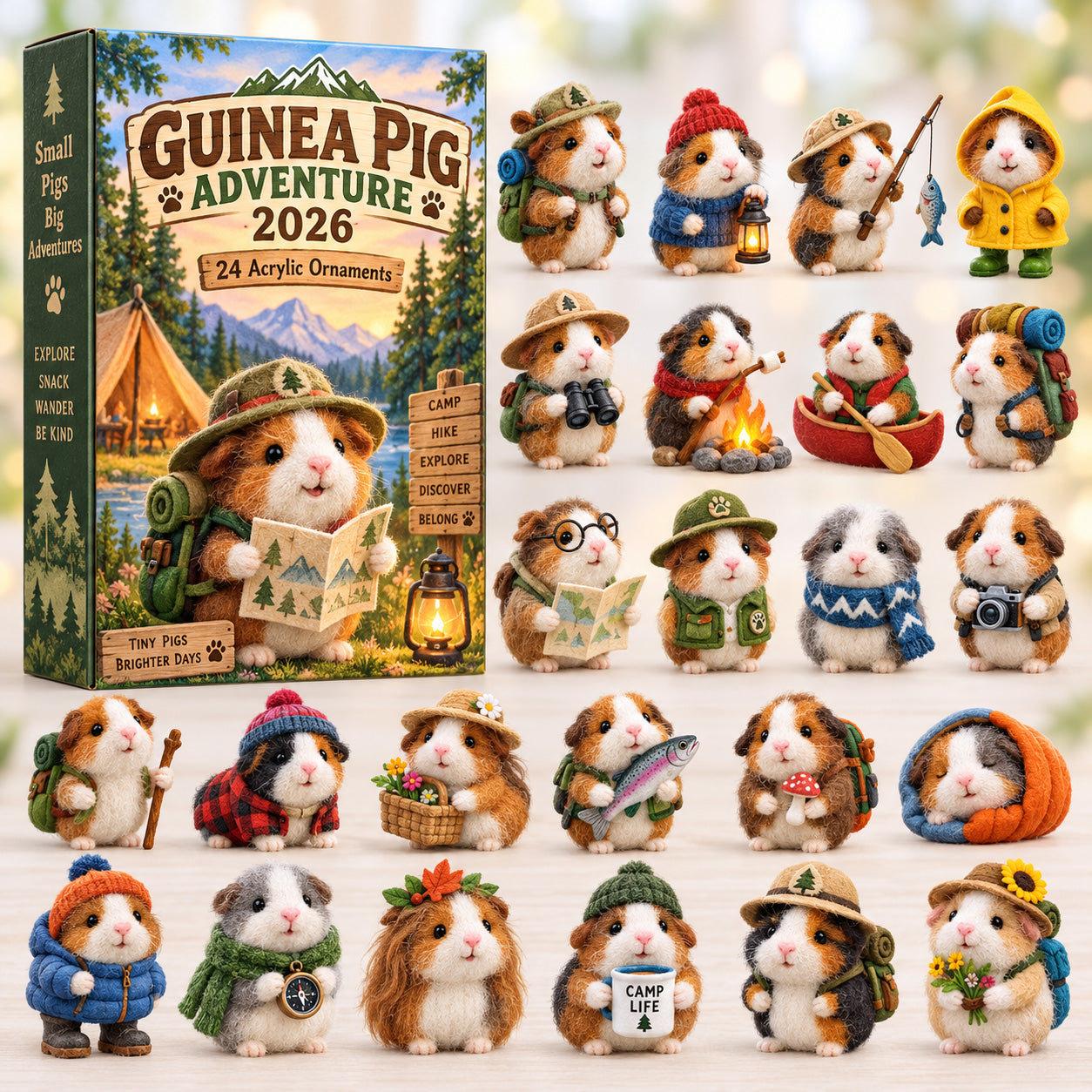 🐹🌲 24 Days of Tiny Adventures – Guinea Pig Christmas Collector Countdown 2026