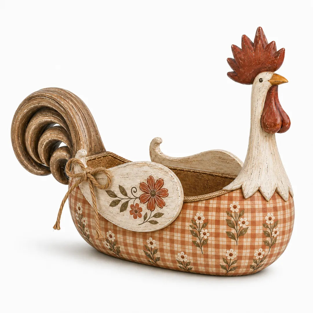 Vintage Farmhouse Rooster Utensil Holder