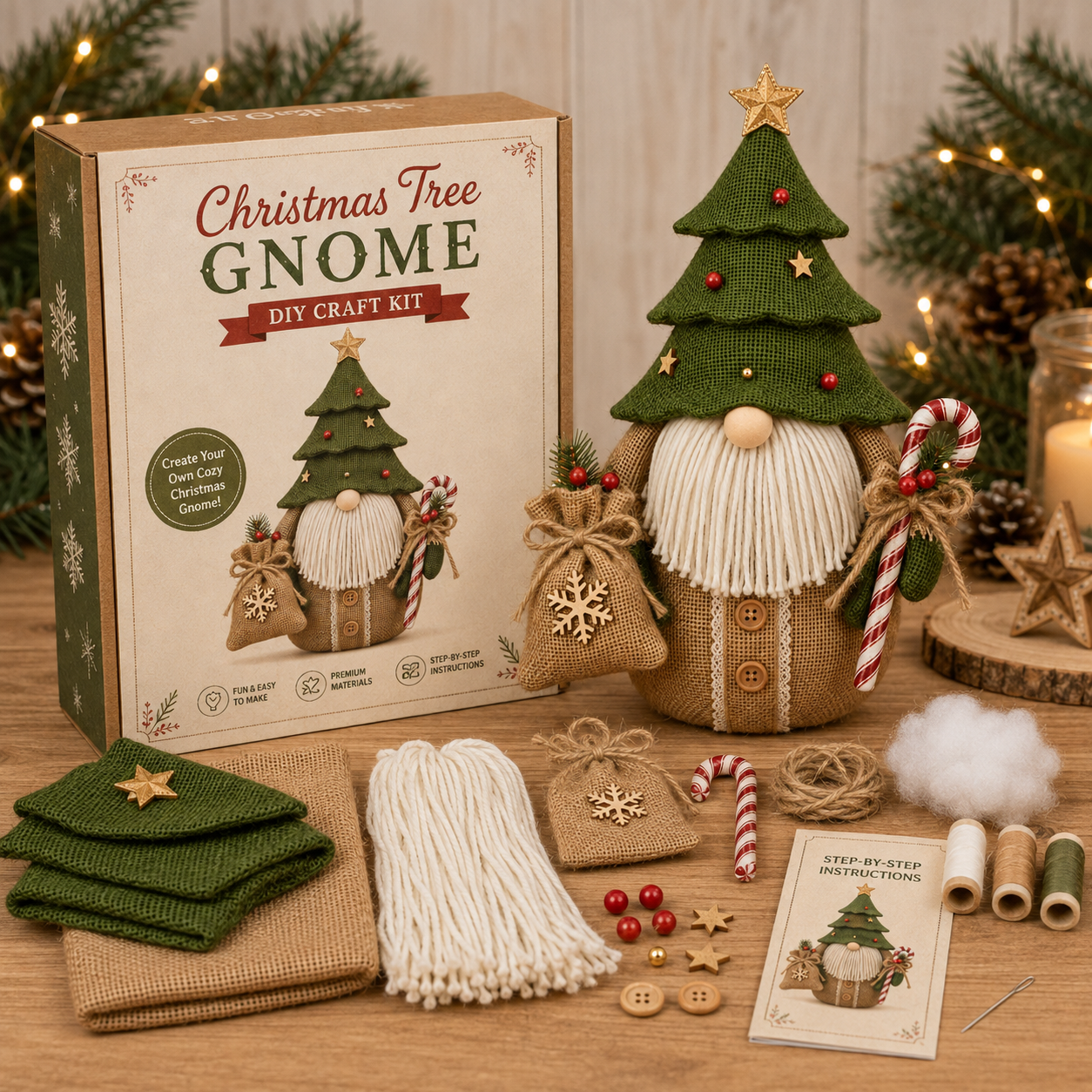 🎄Cozy Christmas Character DIY Craft Kit