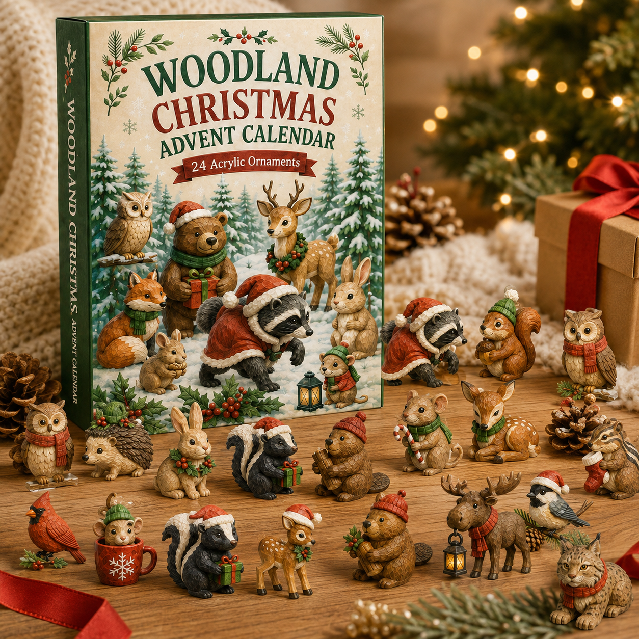 🎄🦊 2026 Woodland Christmas Advent Calendar – 24 Days of Cozy Forest Animal Surprises