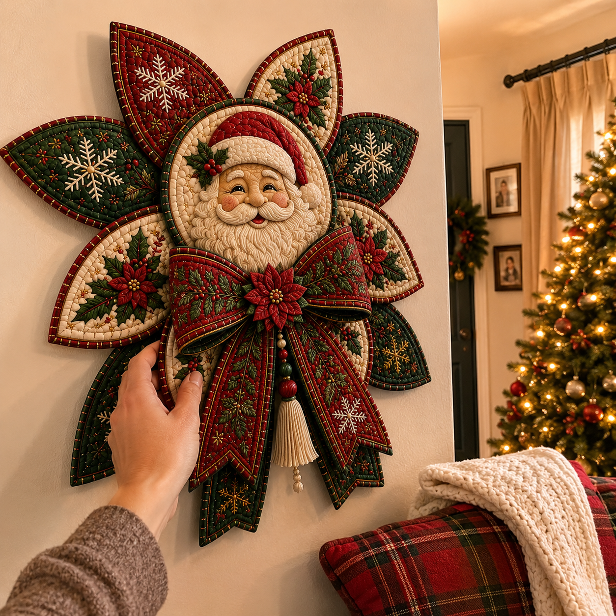 🧵Christmas Quilt Bow DIY Sewing Kit