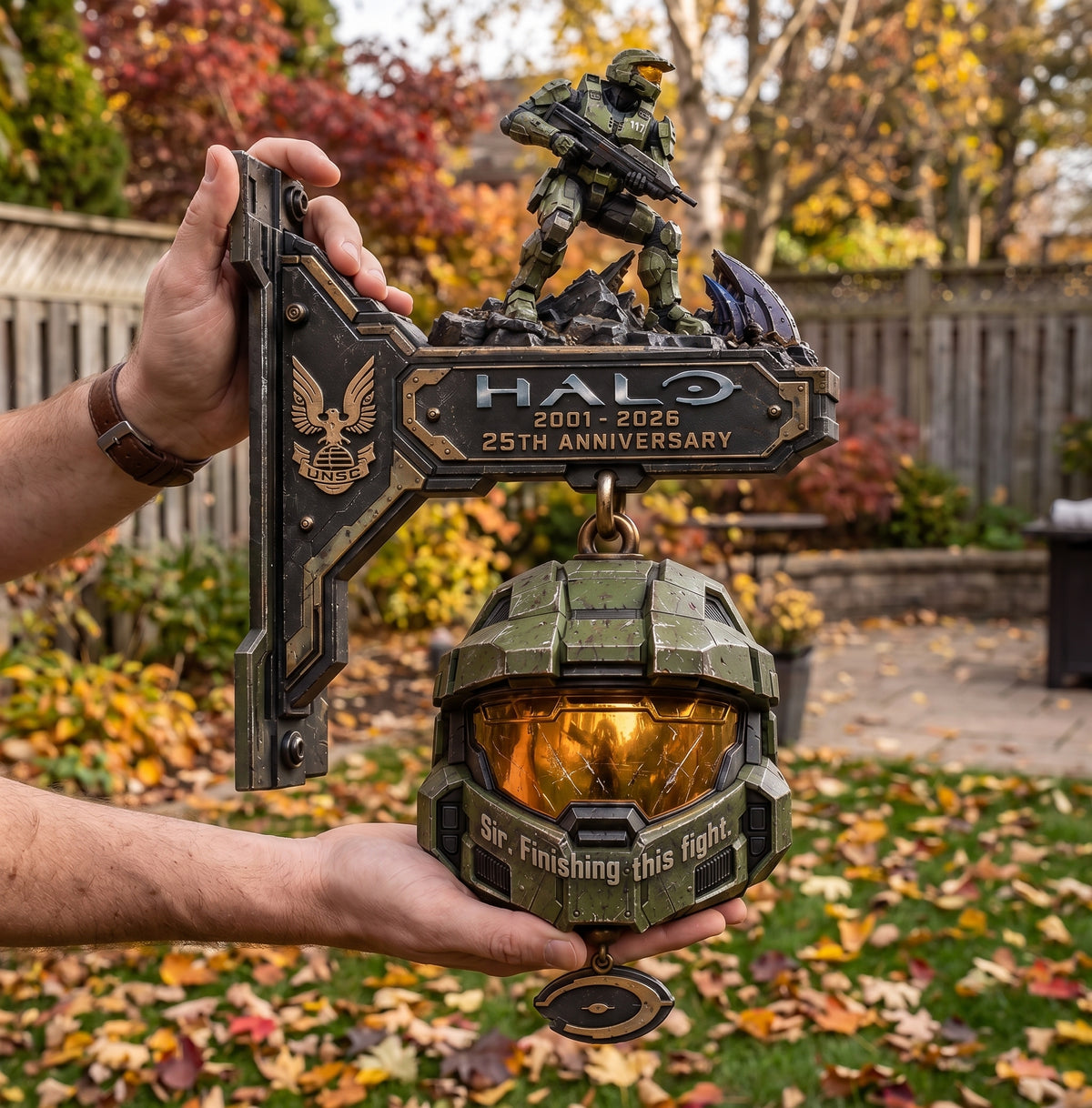 Halo 2001β2026 25th Anniversary Master Chief Helmet Wall Bell