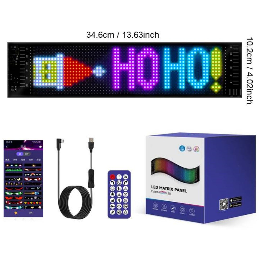 ππ Smart LED Pixel Car Display β App-Controlled Custom Text, Colors & Animations