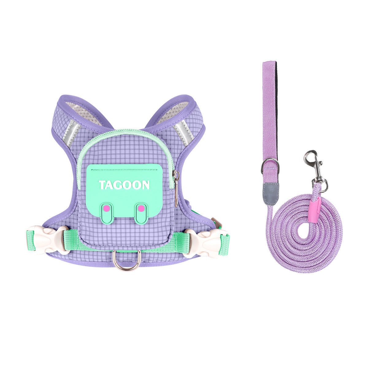 🐱🎒Mini Backpack Cat Harness – Adjustable Walking Vest with Storage Pocket