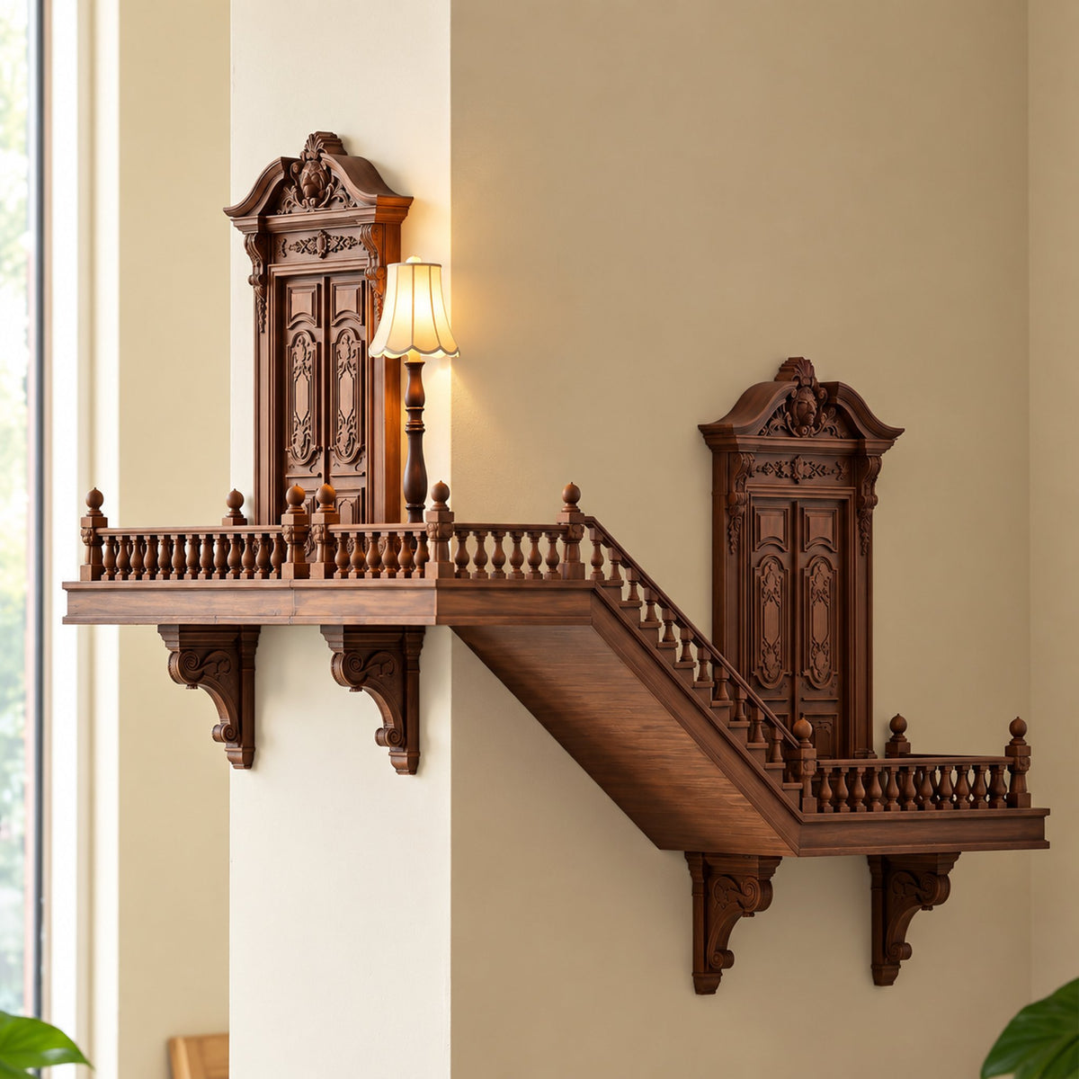 Gothic Castle Corner Shelf, Turn Empty Room Corners Into Mini Palaces To Display Your Precious Collectibles