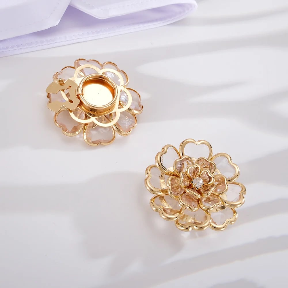 πΈ Flower Button Covers β Instant No-Sew Shirt & Blouse Upgrade