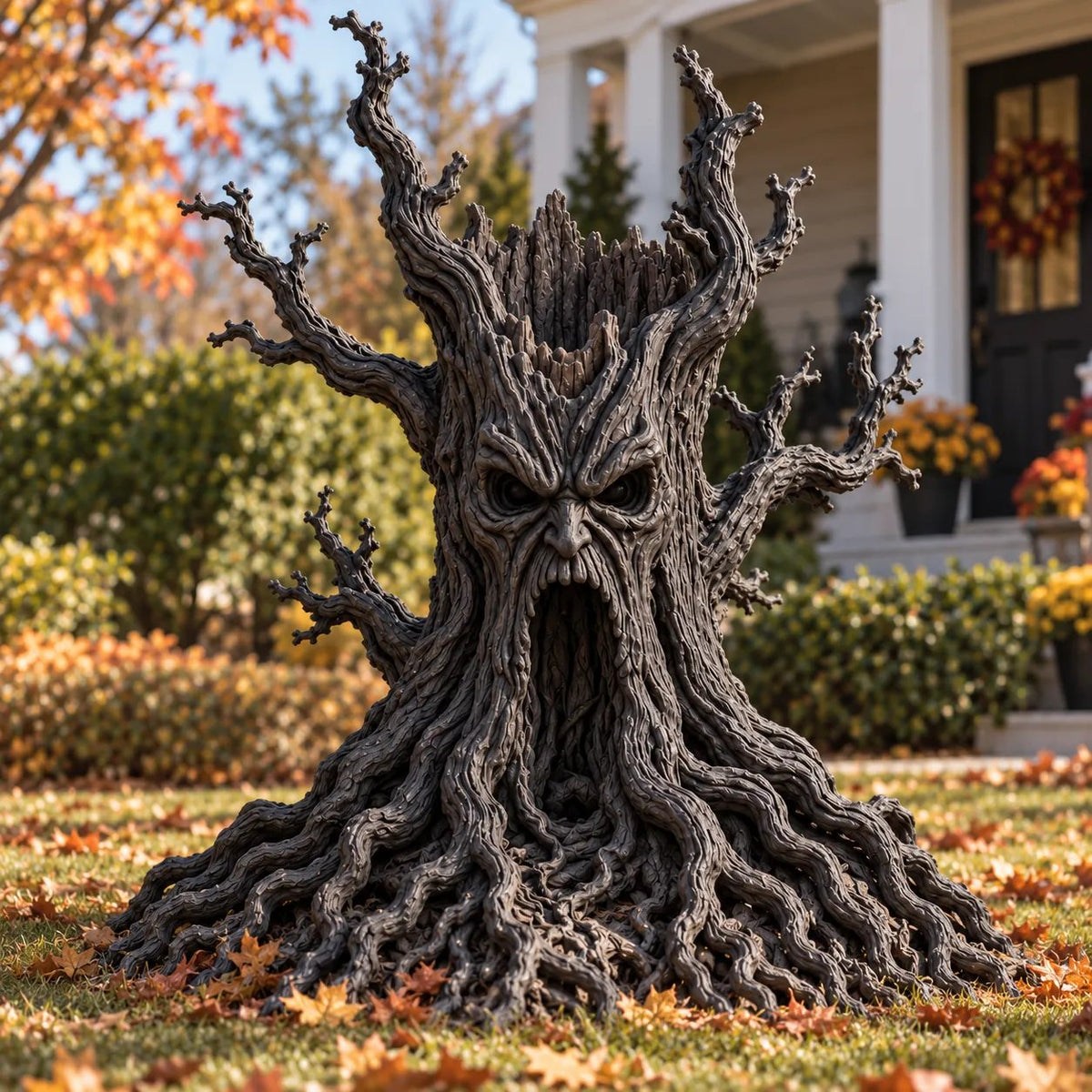 ๐ชพ๐ Enchanted Haunted Tree Light-Spooky Glowing Halloween Yard Sculpture ๐ป