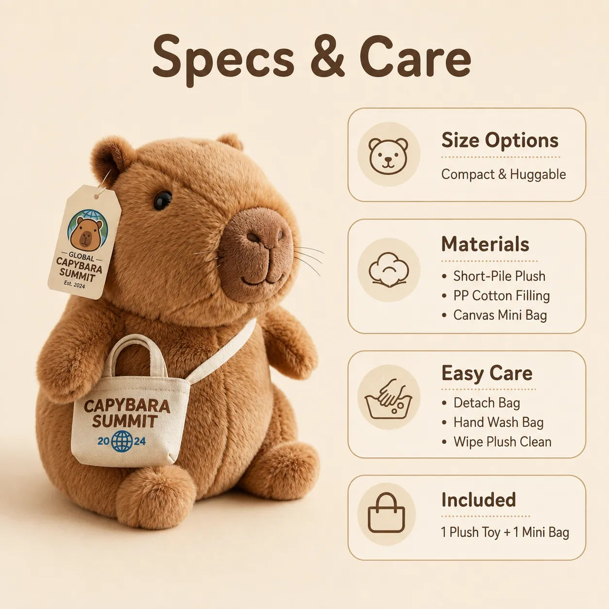 🦫Lazy Capybara Relax Summit Plush Toy