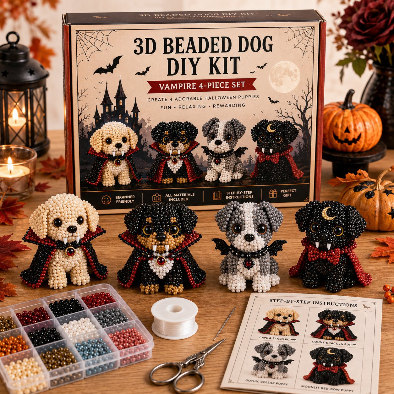🎁🐶🎃🐶3D Halloween Dog DIY Art Set🎄Buy 2 | FREE Shipping