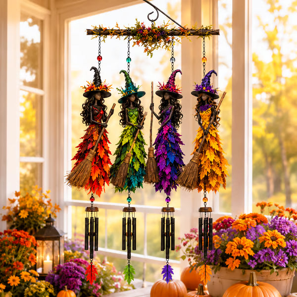 🧙♀️🍂 Halloween Witch Wind Chime Hanging Decor