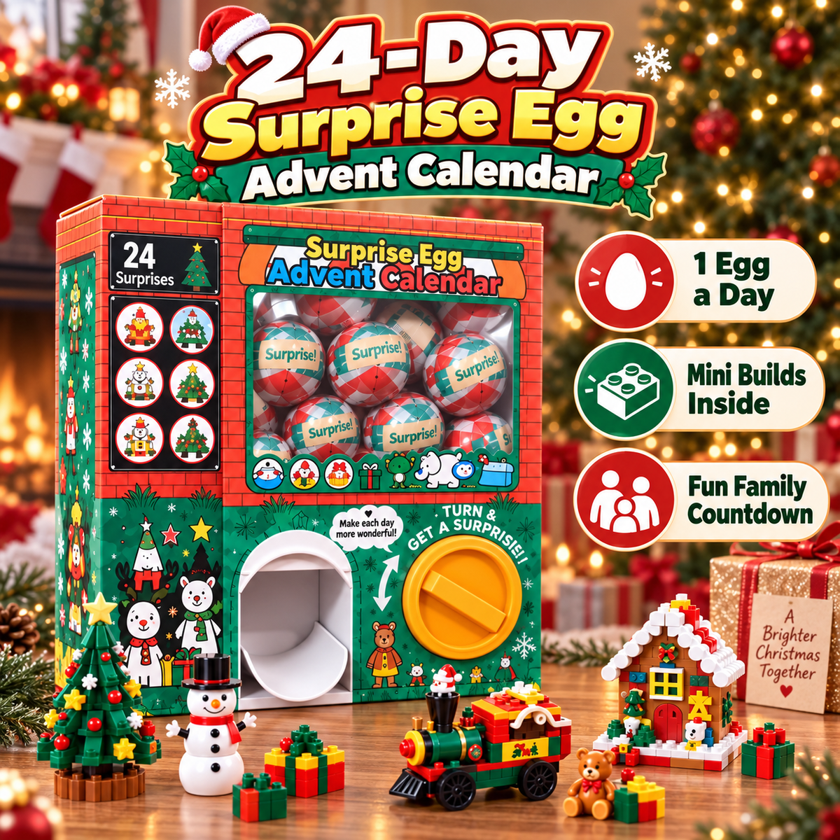🎄North Pole Surprise Machine™ – 24-Day Christmas Advent Calendar