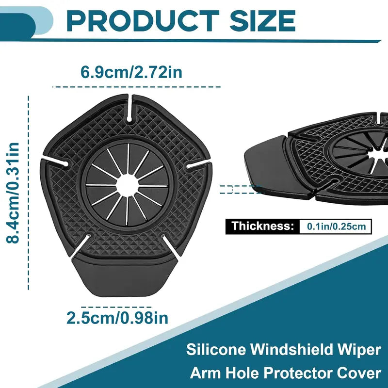 4 Pcs Silicone Automotive Windshield Wiper Arm Hole Protector Covers π