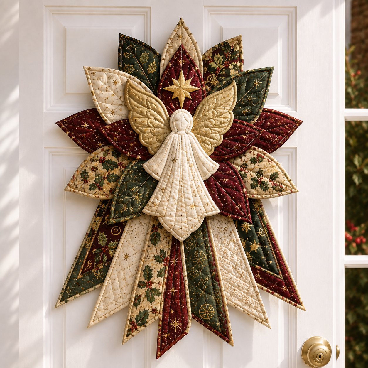 πBeginner-Friendly Oversized Christmas Character Quilted Door Hanger Sewing Kit | Complete Kit with All Tools & Step-by-Step Guide Included π