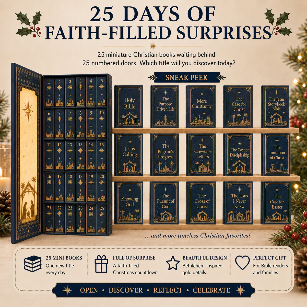 πLast Day 49% OFF-β¦ π 25-Day Christian Mini Book Advent Calendar π β¦