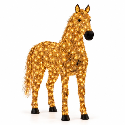 π΄β¨ Illuminated Christmas Set With Two Horses