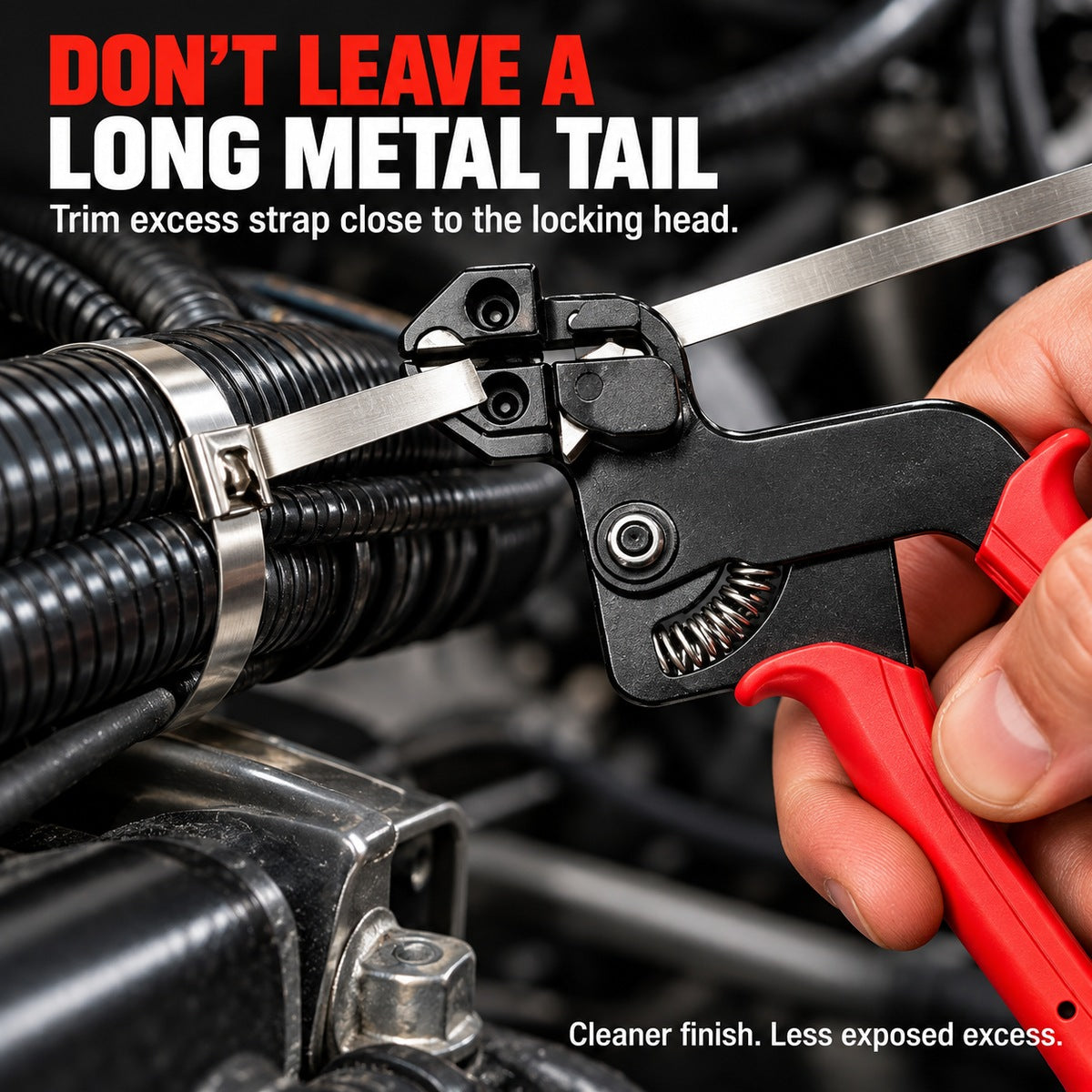 Finish the tie. Lose the long tail.