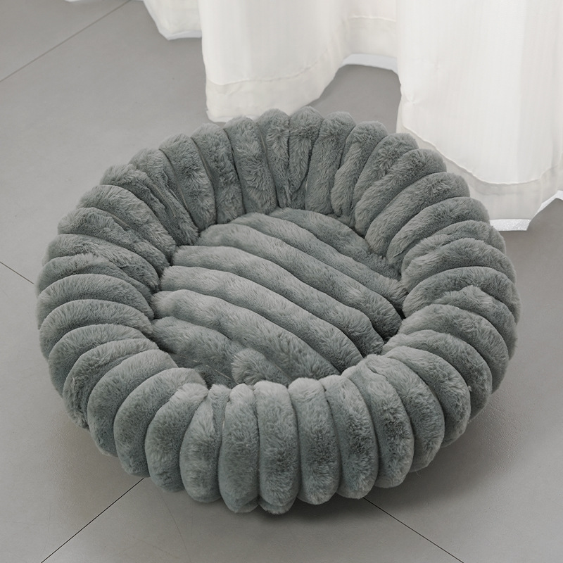 ☁️🐾 Cloud-Soft Round Comfort Bed for Cats & Dogs