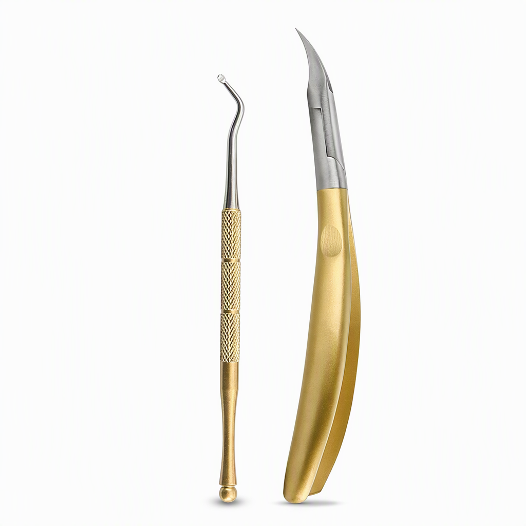 📢50% OFF !! ⏰Stainless Steel Ingrown Toenail Clipper and Dead Skin Nipper 2 Piece Manicure Set