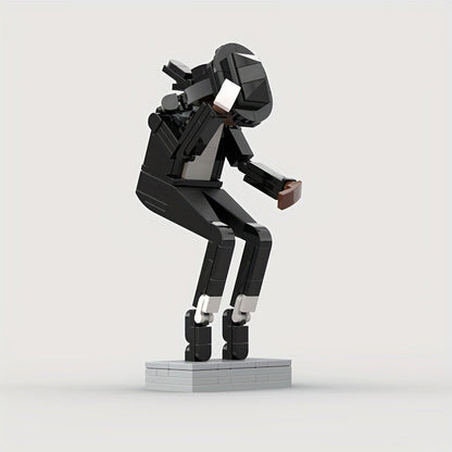 Building Block Toy for Assembling M.J., Classic Dance Pose Figure, Tribute to a Legendary Icon, Gift for M.J. Fans