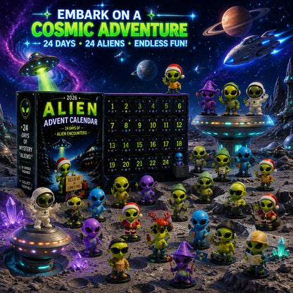 ⏳ Last Day 49% OFF – 👽 24 Days Of Alien Advent Calendar | 24 Unique No-Repeat Collectible Alien Characters for Space Lovers, Kids & Sci-Fi Fans 🚀