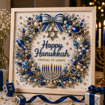 🎁DIY Hanukkah Pearl Art Kit ✨